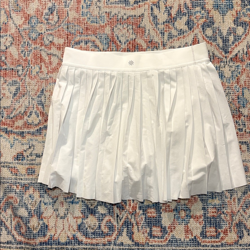 Athleta Match Point Pleated Skort in White SZ M NWT - Picture 5 of 6